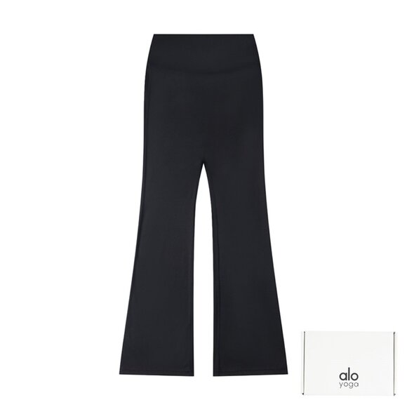 Alo Yoga High Waisted Micro Flared Yoga Pants Black